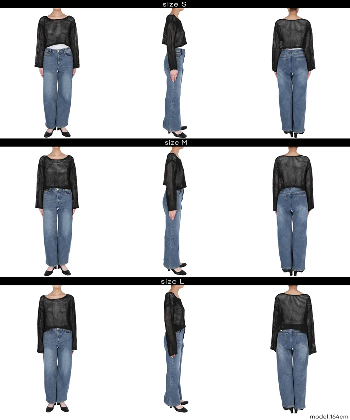GW限定セール★ 麻タッチメッシュショートニット レディース メール便不可 - Image 18