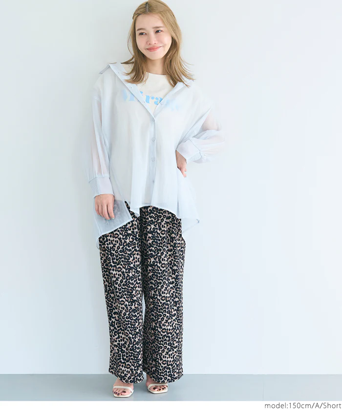 セール★1690円→990円 シボシャーリングワイドパンツ レディース メール便不可 - Image 9