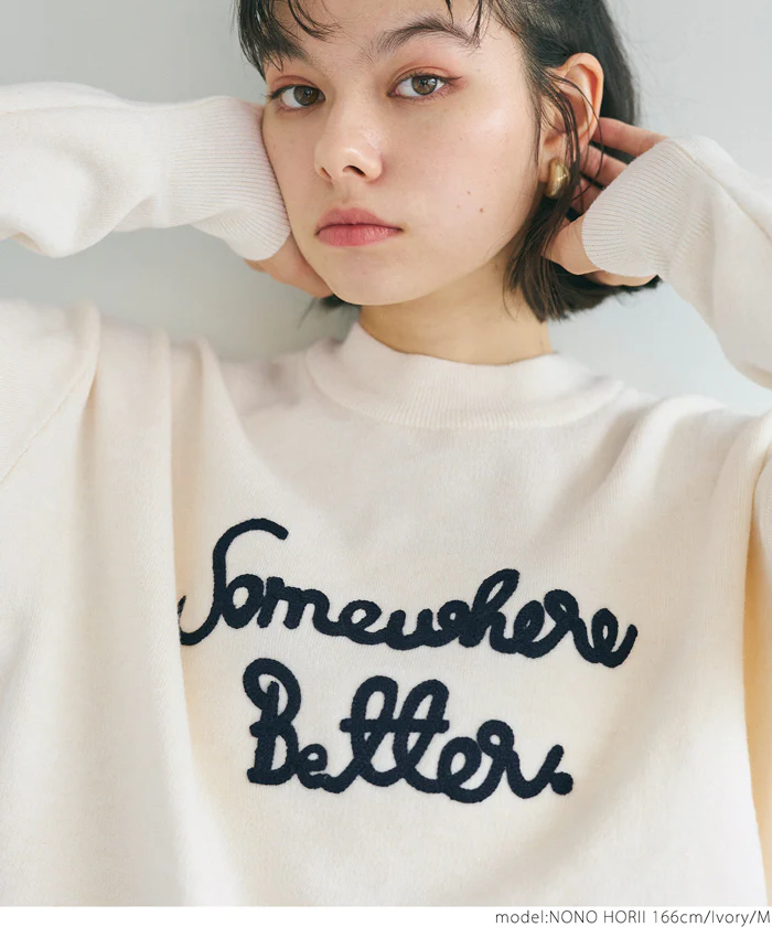 セール★2990円→1490円 ロゴ刺繍ニットトップス レディース メール便不可 - Image 10