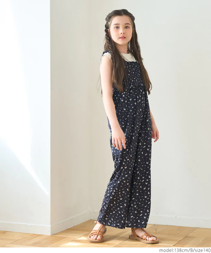 セール★2290円→990円 親子お揃いシャーリングオールインワン キッズ メール便不可 - Image 7