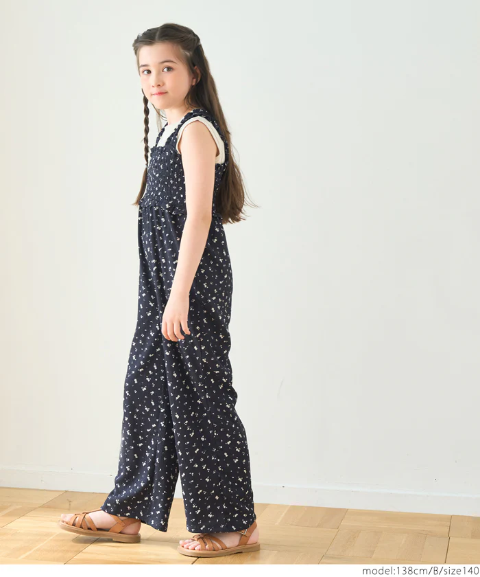 セール★2290円→990円 親子お揃いシャーリングオールインワン キッズ メール便不可 - Image 8