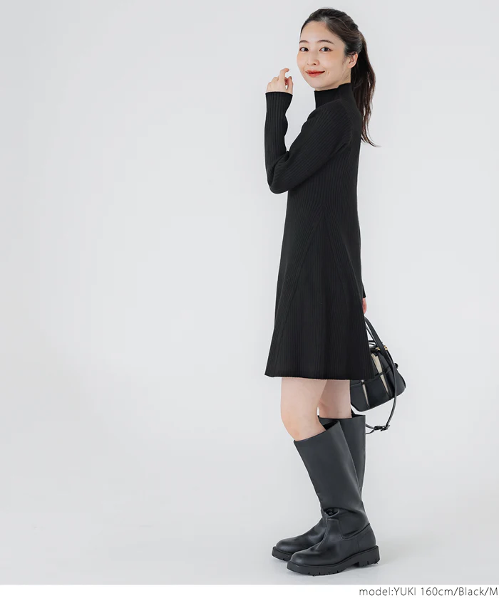 セール★3490円→2490円 リブニットミニワンピース レディース メール便不可 - Image 10