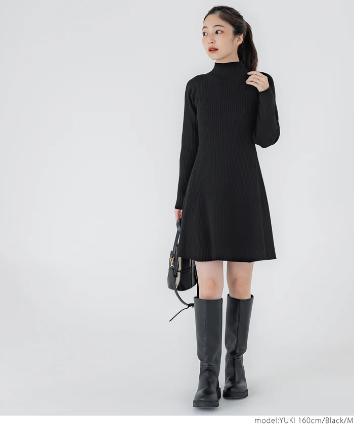 セール★3490円→2490円 リブニットミニワンピース レディース メール便不可 - Image 7