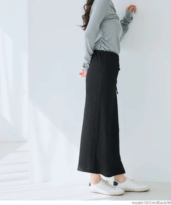 WEB限定セール ★1490円→110円シボシャーリングラップスカート レディース メール便不可 - Image 3