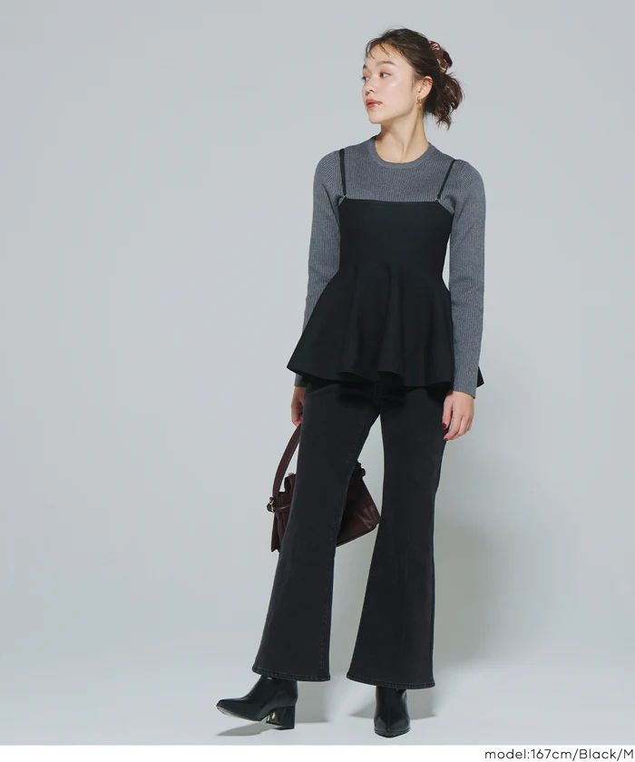 セール★1990円→1290円 スポンディッシュニットキャミソール レディース メール便不可 - Image 11