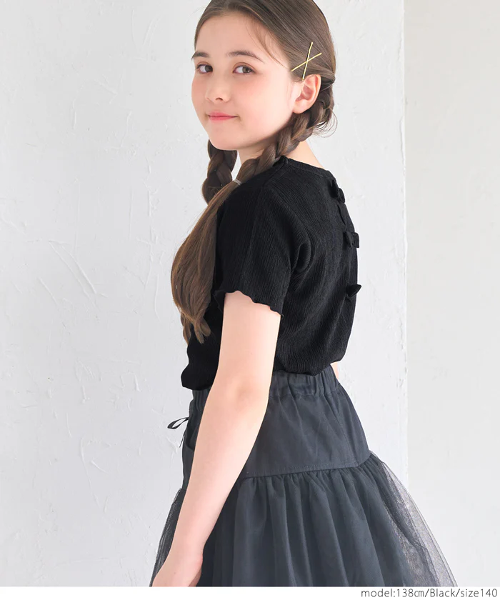 セール★990円→790円 シャーリングバックリボントップス キッズ メール便可 coca コカ - Image 11