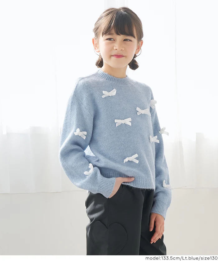 リボンニットトップス キッズ メール便不可 - Image 11