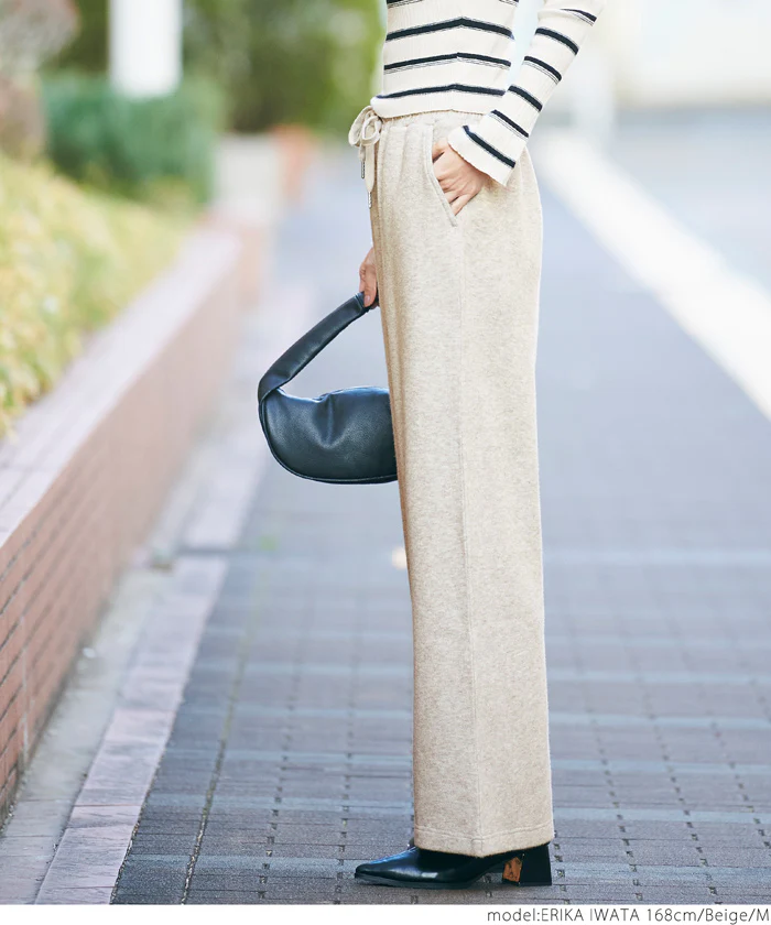 セール★2690円→990円 ニットライクワイドパンツ レディース メール便不可 - Image 3