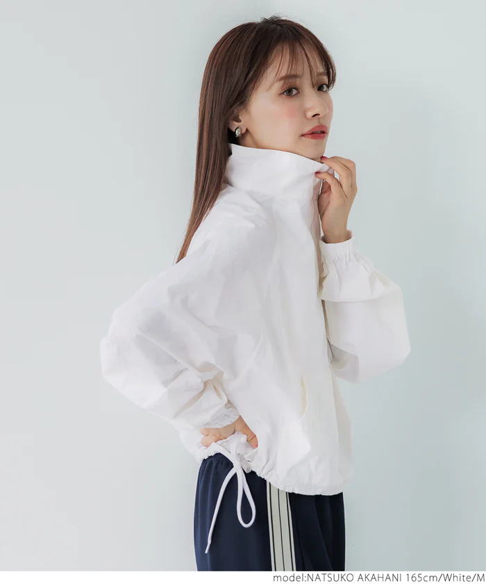 WEB限定セール★3990円→1290円 ナイロンクロップドアノラック レディース メール便不可 - Image 14