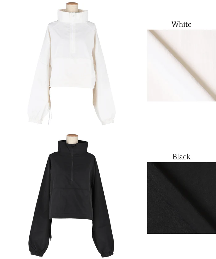 WEB限定セール★3990円→1290円 ナイロンクロップドアノラック レディース メール便不可 - Image 17