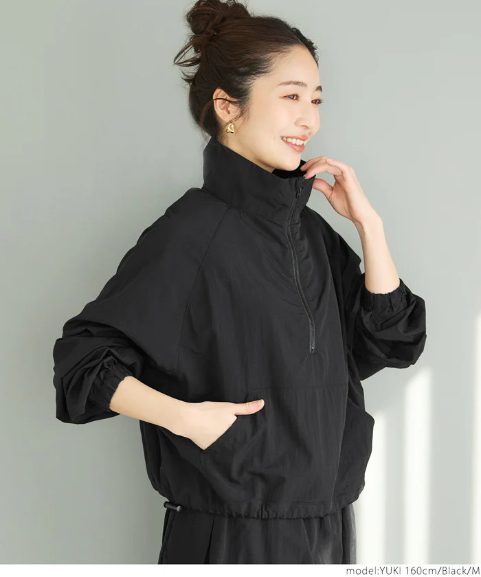 WEB限定セール★3990円→1290円 ナイロンクロップドアノラック レディース メール便不可 - Image 8