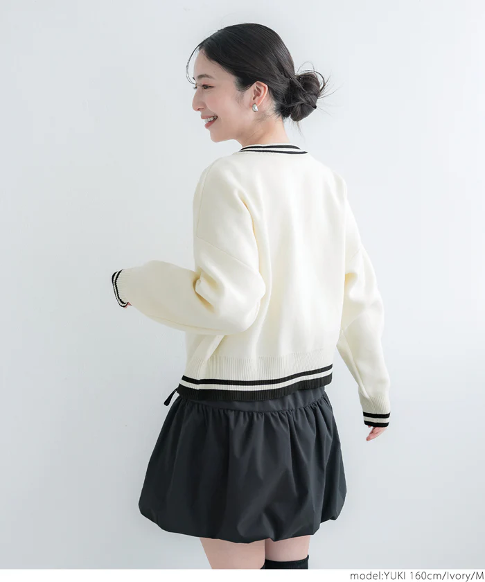 セール★2990円→990円 ウーリーニットラインジャケット レディース メール便不可 - Image 6