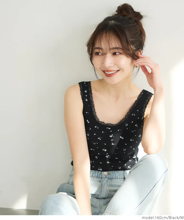 WEB限定セール ★1290円→550円外で着られるブラトップス OUT BRA テレコリブレースタンクトップ レディース メール便不可 - Image 16