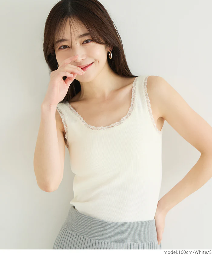 WEB限定セール ★1290円→550円外で着られるブラトップス OUT BRA テレコリブレースタンクトップ レディース メール便不可 - Image 6