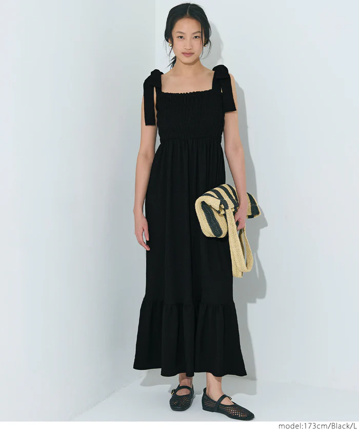 WEB限定セール ★2690円→890円シボシャーリング リボンワンピース レディース メール便不可 - Image 3