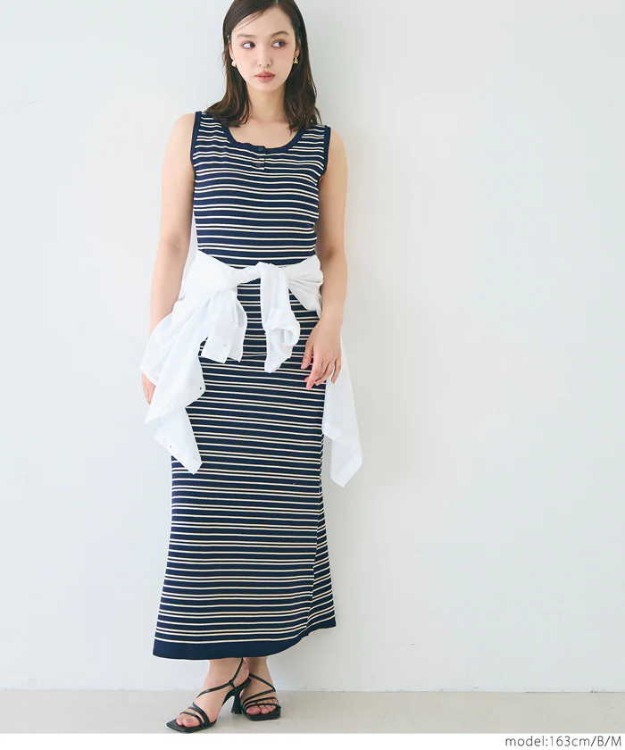 WEB限定セール ★2690円→550円シャリ感レーヨンノースリーブニットワンピース レディース メール便不可 - Image 12