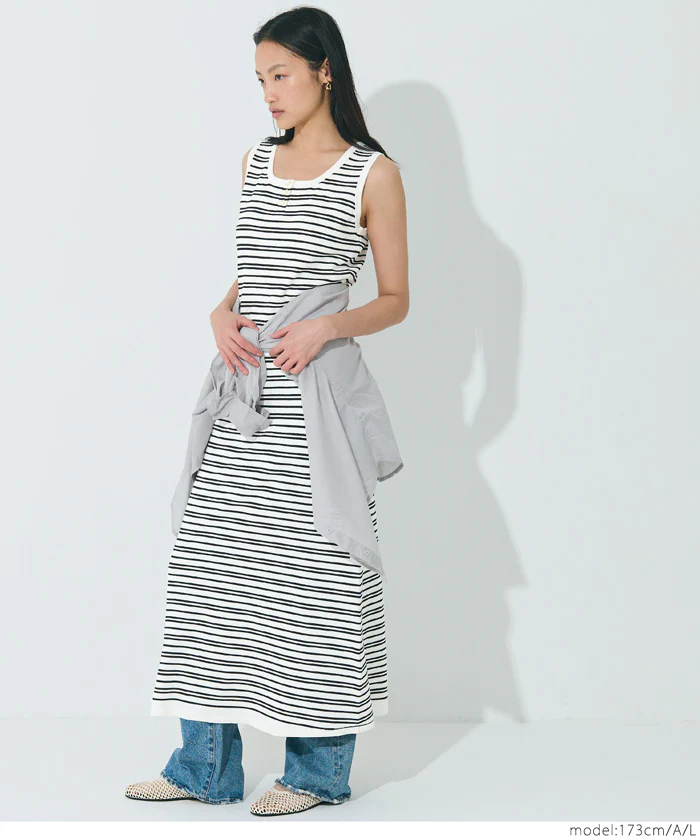 WEB限定セール ★2690円→550円シャリ感レーヨンノースリーブニットワンピース レディース メール便不可 - Image 6