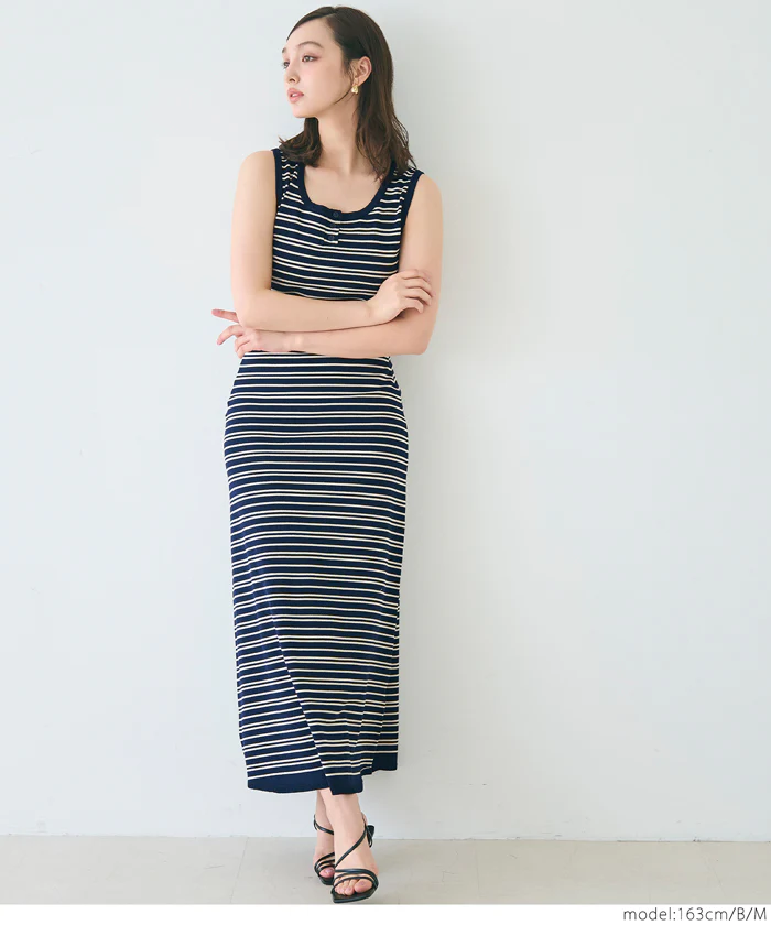 WEB限定セール ★2690円→550円シャリ感レーヨンノースリーブニットワンピース レディース メール便不可 - Image 8