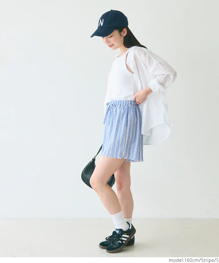 WEB限定セール ★1290円→990円クロスシャーリングショートパンツ レディース メール便不可 - Image 12