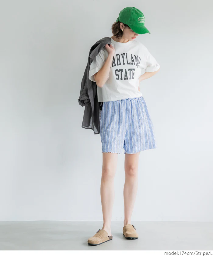 WEB限定セール ★1290円→990円クロスシャーリングショートパンツ レディース メール便不可 - Image 15