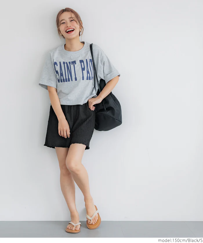 WEB限定セール ★1290円→990円クロスシャーリングショートパンツ レディース メール便不可 - Image 3