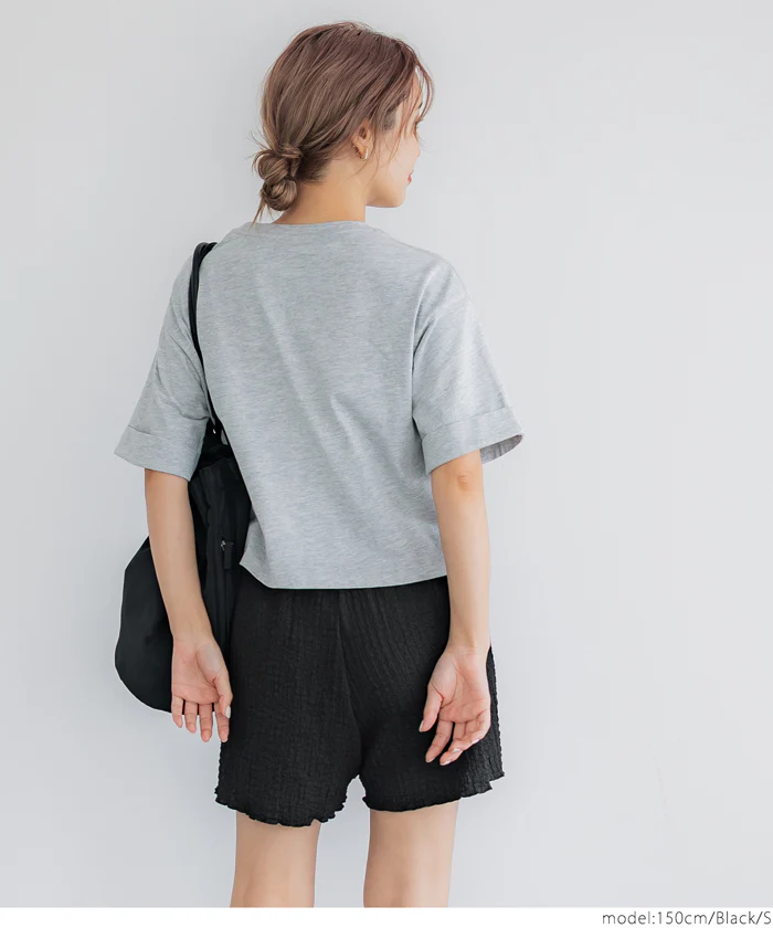 WEB限定セール ★1290円→990円クロスシャーリングショートパンツ レディース メール便不可 - Image 5