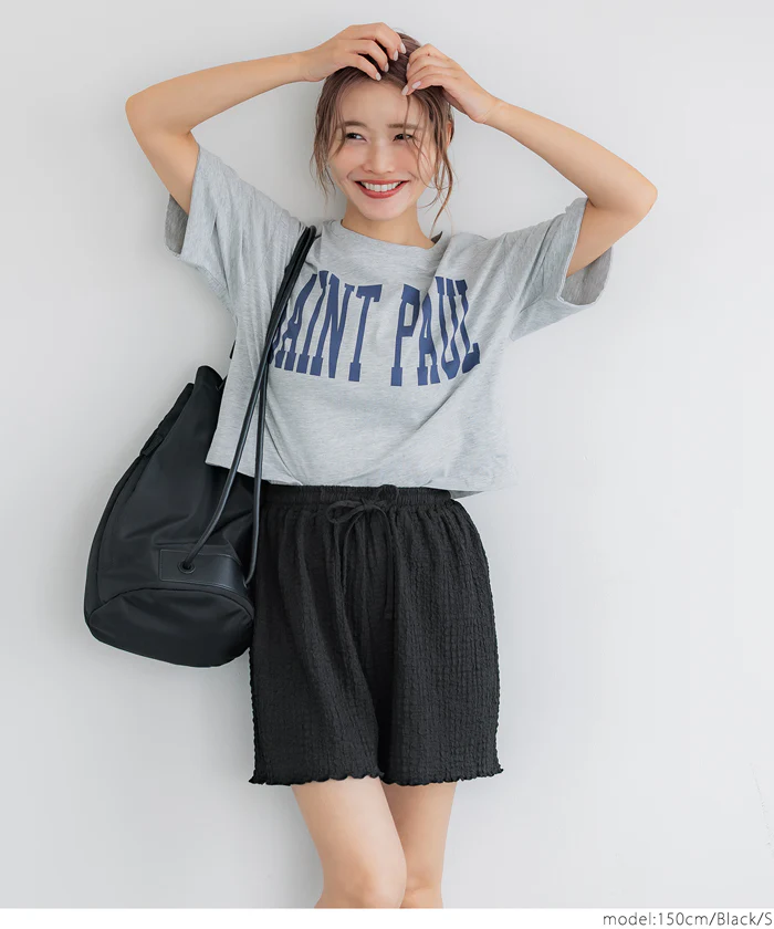 WEB限定セール ★1290円→990円クロスシャーリングショートパンツ レディース メール便不可 - Image 7