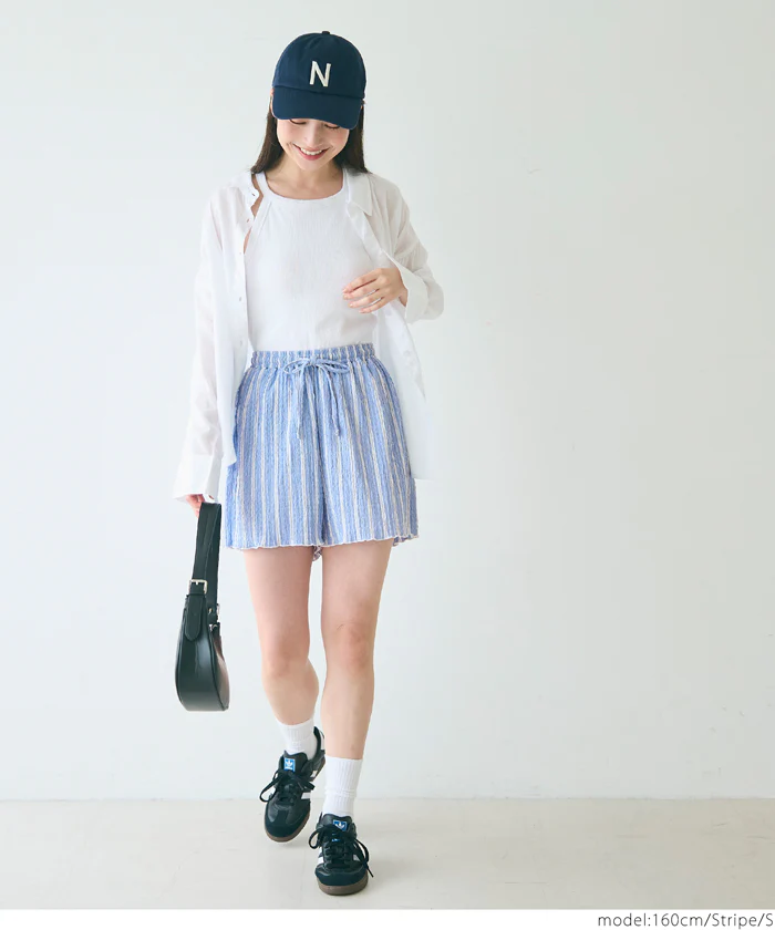 WEB限定セール ★1290円→990円クロスシャーリングショートパンツ レディース メール便不可 - Image 9