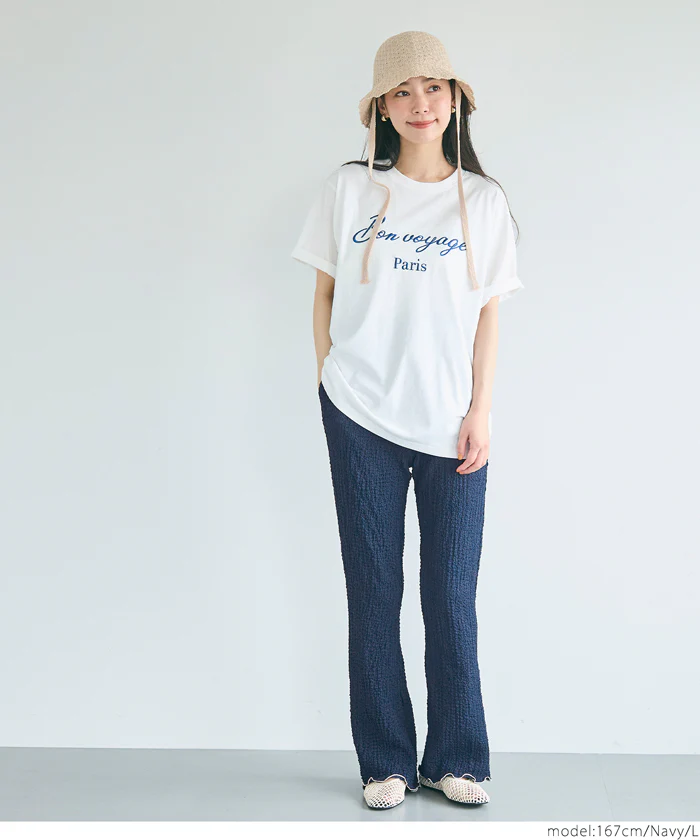 セール★1990円→990円 クロスシャーリングセミフレアパンツ レディース メール便不可 - Image 20