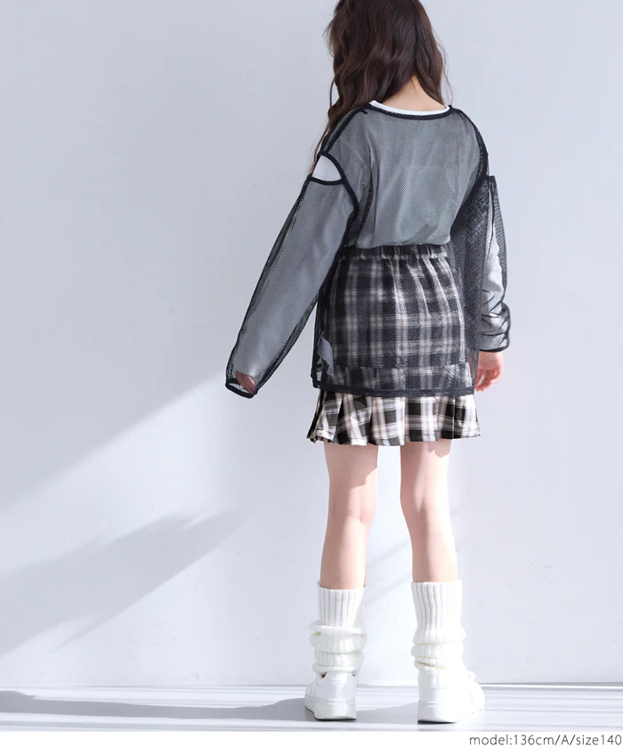 セール★1690円→550円 プリーツ切替スカート キッズ メール便不可 - Image 7