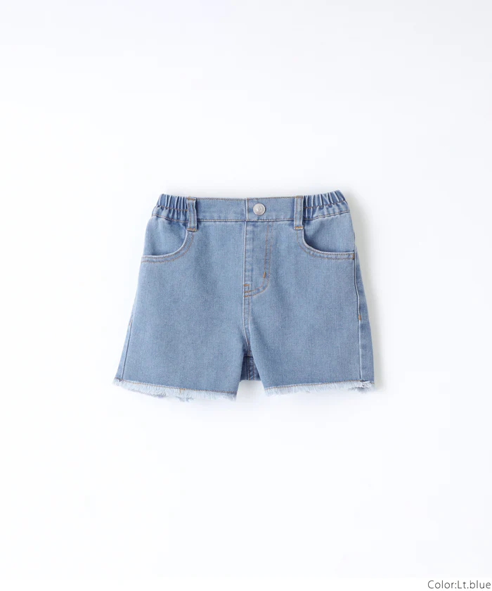 WEB限定セール★1690円→990円 フリンジデニムショートパンツ キッズ メール便不可 - Image 15