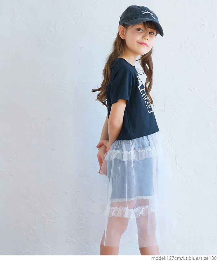 WEB限定セール★1690円→990円 フリンジデニムショートパンツ キッズ メール便不可 - Image 7
