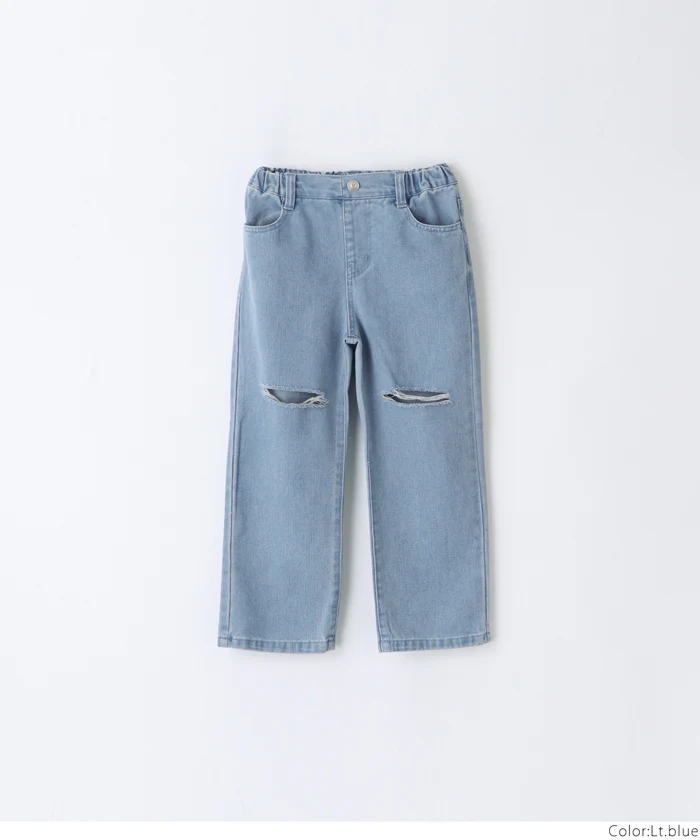 セール ★1990円→990円ダメージ加工デニムロングパンツ キッズ メール便不可 - Image 16