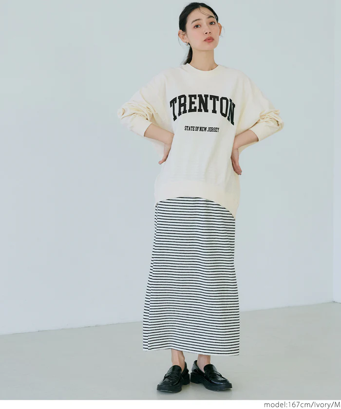 セール★1490円→990円 ビッグシルエットロングTシャツ レディース メール便不可 - Image 7