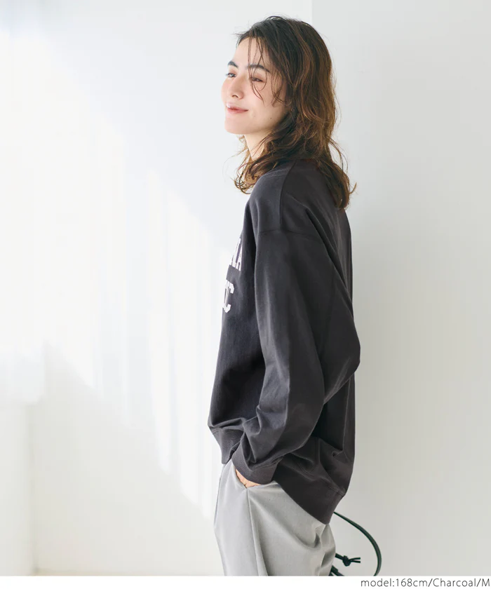 セール★1490円→990円 ビッグシルエットロングTシャツ レディース メール便不可 - Image 9