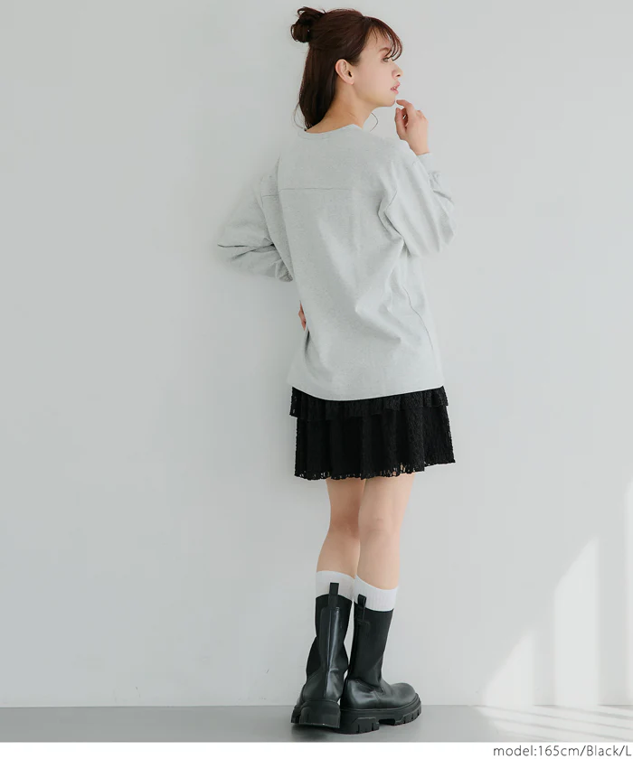 セール★2490円→550円 2wayフラワーカットレーススカート レディース メール便不可 - Image 3