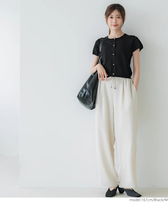 金ボタンニットトップス レディース メール便不可 - Image 10