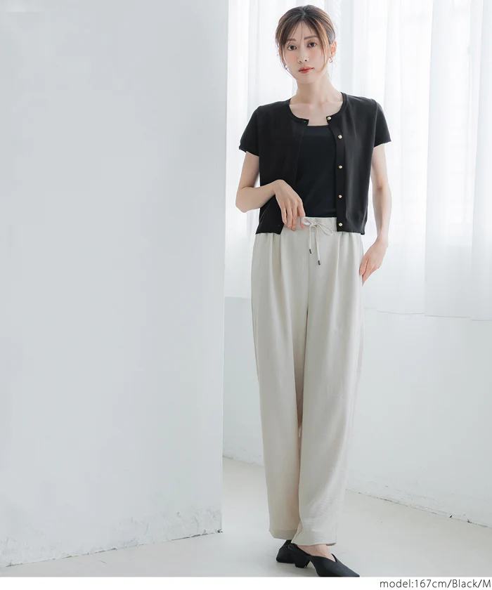 金ボタンニットトップス レディース メール便不可 - Image 12