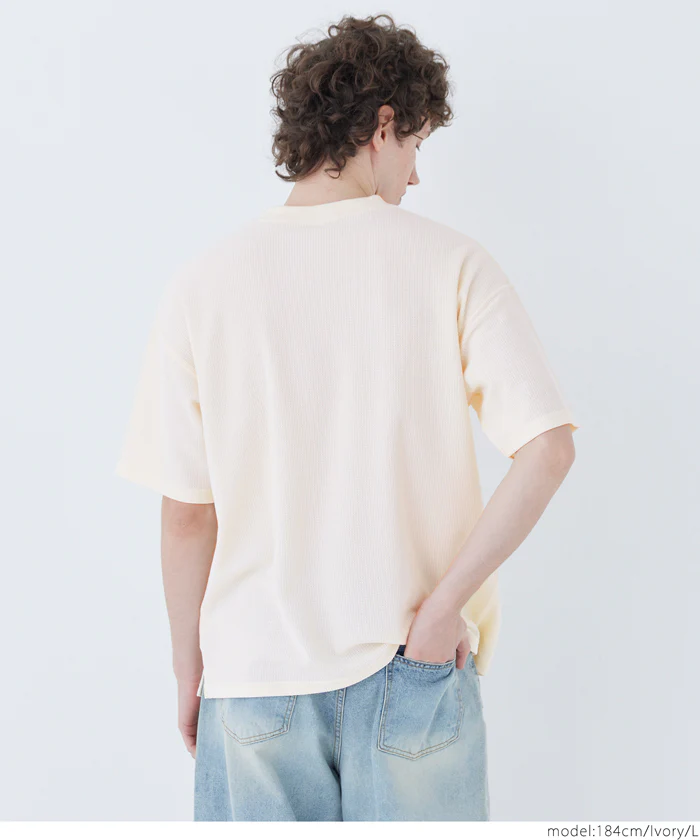 鹿の子ワンポイントTシャツ メンズ メール便不可 - Image 3