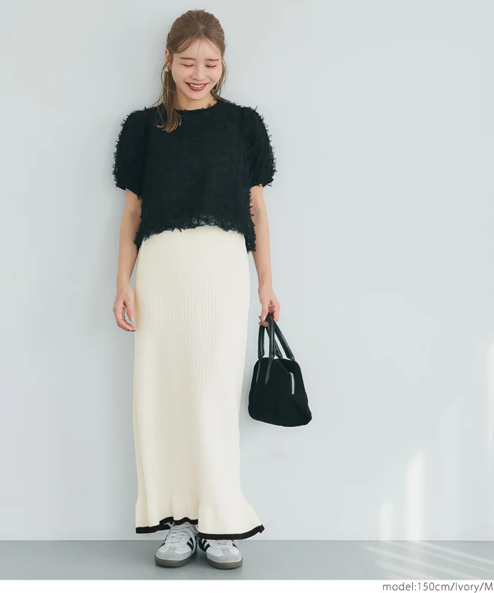 セール★2690円→550円 裾フリルリブニットスカート レディース メール便不可 coca コカ - Image 8