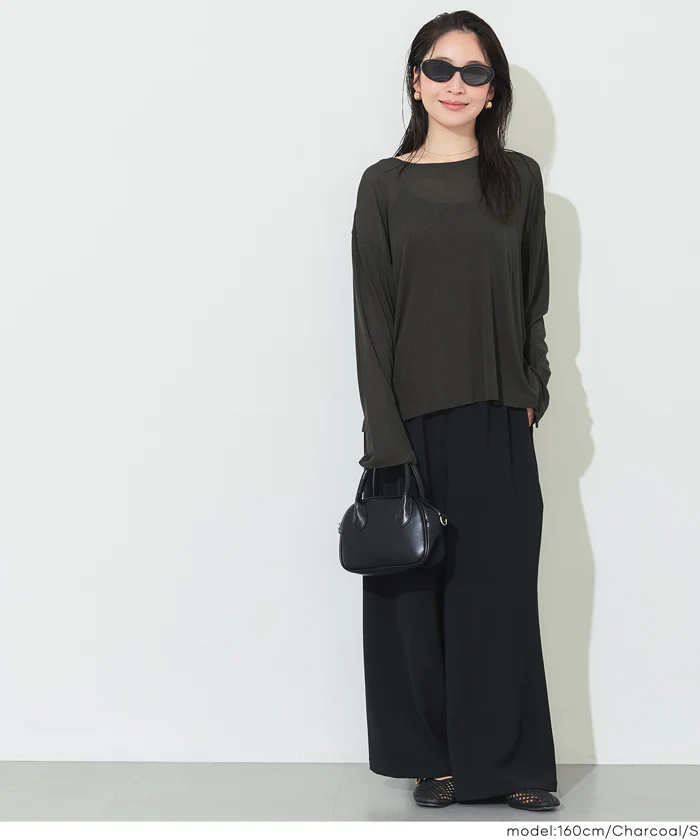 GW限定セール★ シアージョーゼットオーバーTシャツ レディース メール便可 - Image 10