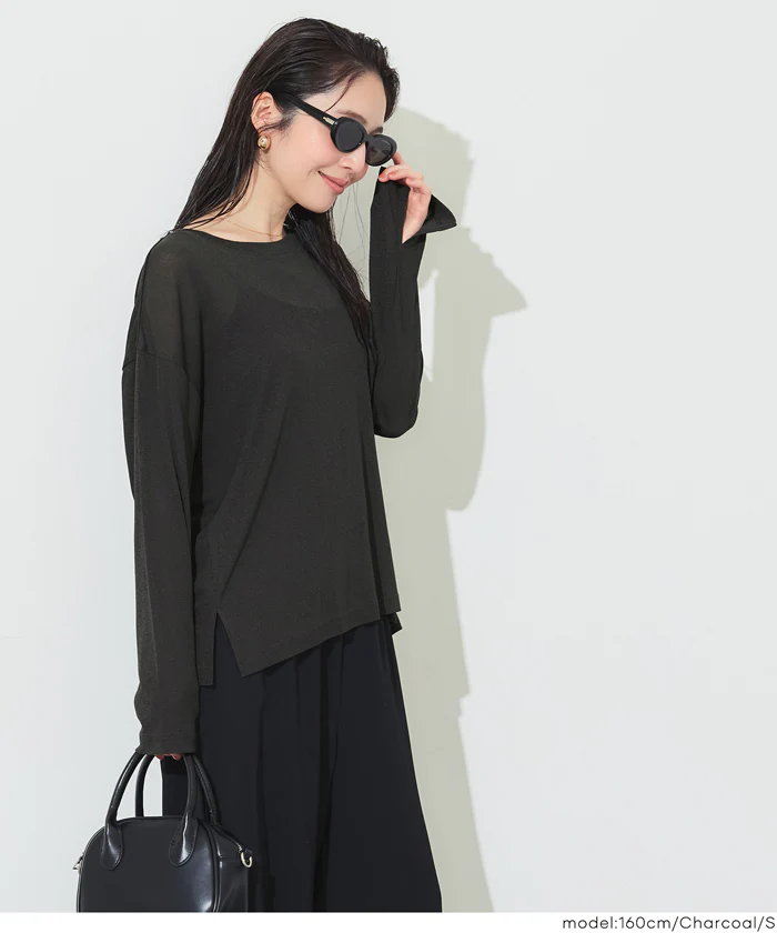 GW限定セール★ シアージョーゼットオーバーTシャツ レディース メール便可 - Image 11