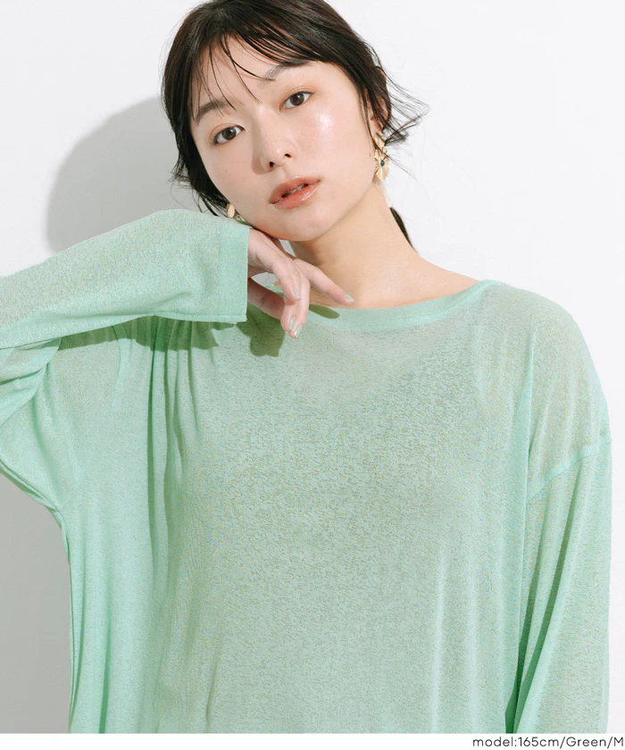 GW限定セール★ シアージョーゼットオーバーTシャツ レディース メール便可 - Image 14