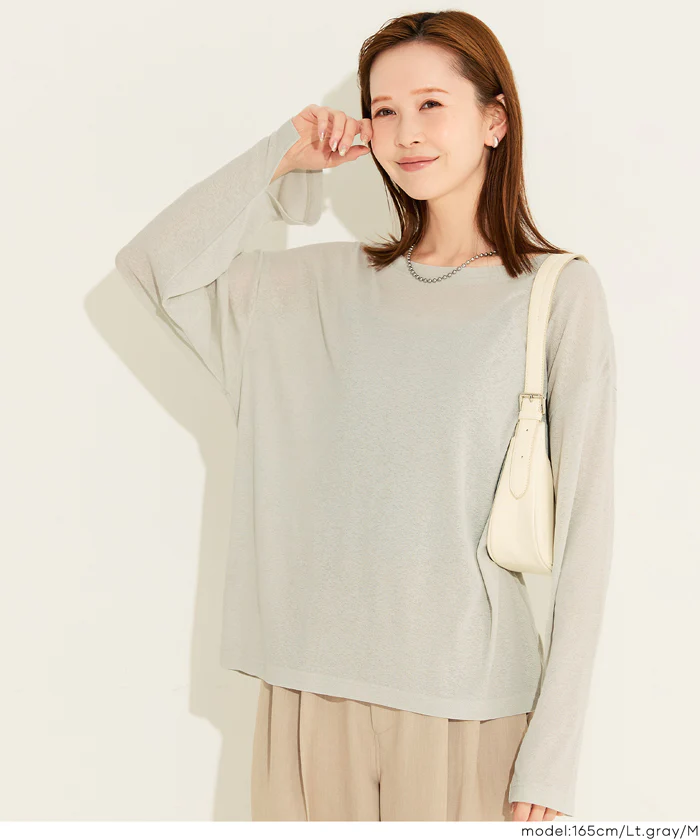 GW限定セール★ シアージョーゼットオーバーTシャツ レディース メール便可 - Image 6