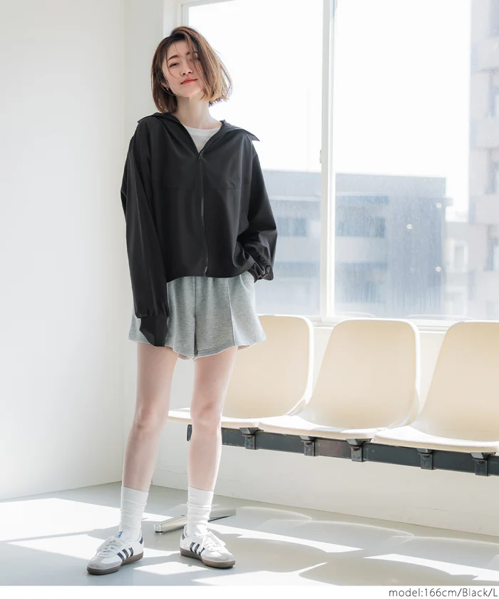 UVカットラグランパーカー レディース メール便不可 - Image 5