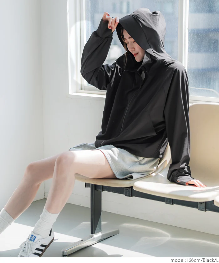 UVカットラグランパーカー レディース メール便不可 - Image 9