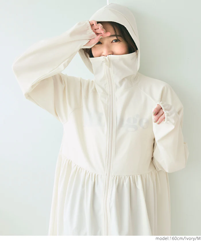 UVカットギャザーパーカー レディース メール便不可 - Image 15