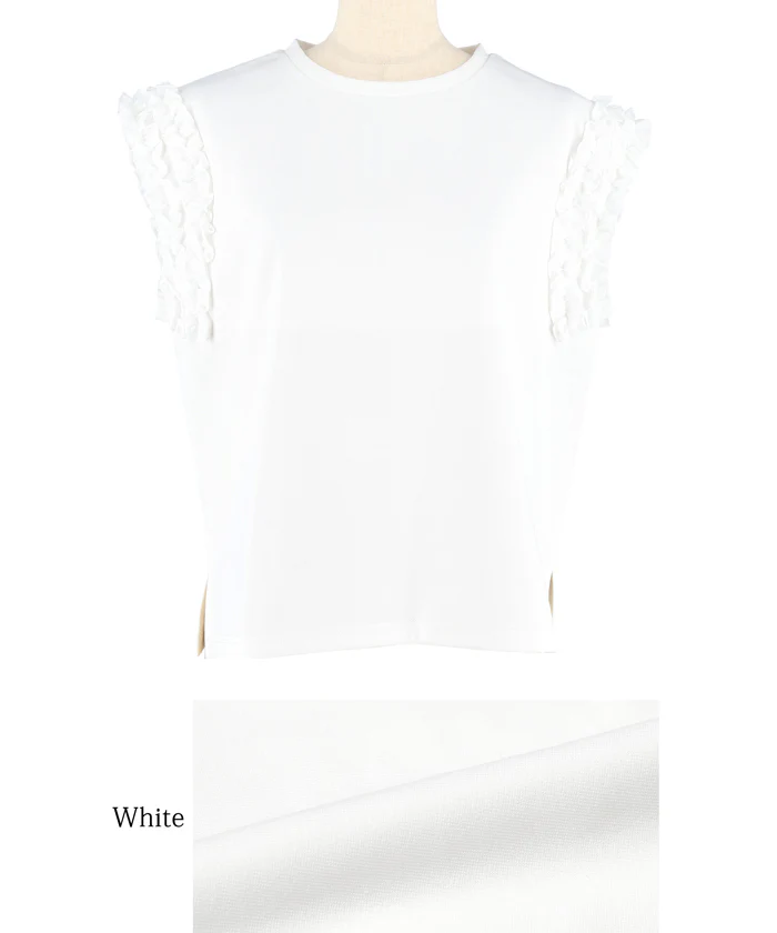 セール★1490円→1290円 肩フリルノースリーブTシャツ レディース メール便不可 coca コカ - Image 10