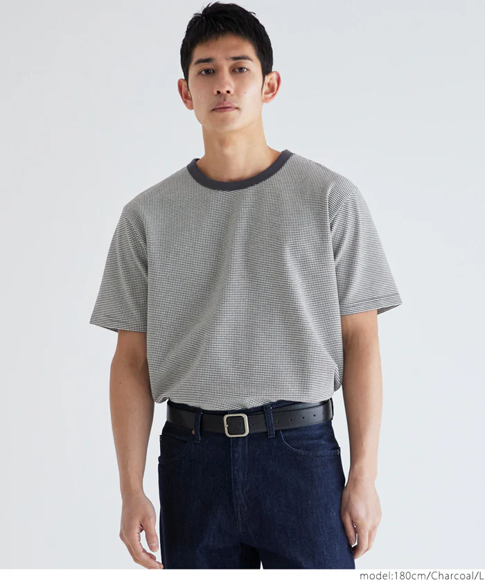 セール★1690円→990円 ジャカードボーダーTシャツ メンズ メール便不可 - Image 11