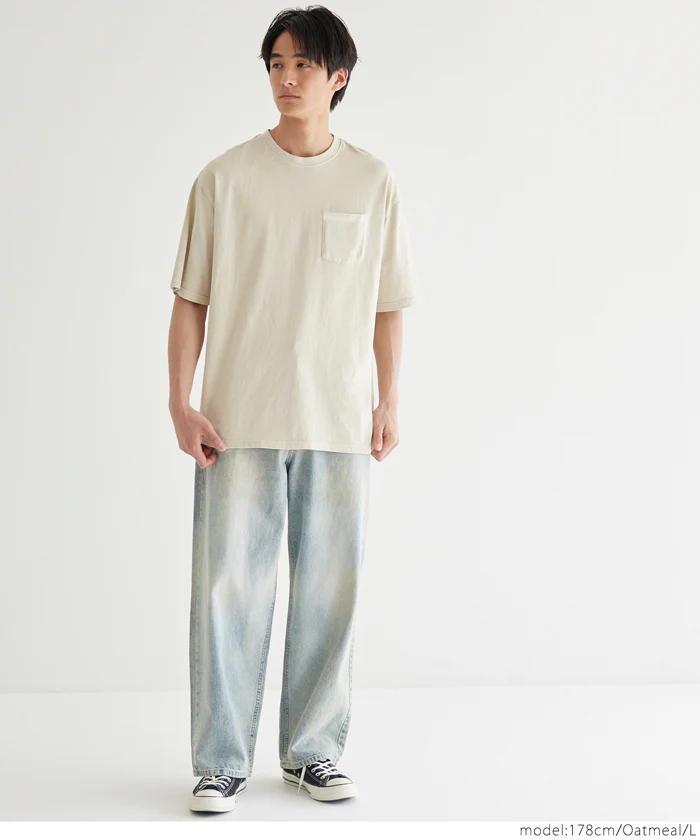 セール★1490円→990円 ピグメントポケットTシャツ メンズ メール便不可 - Image 2